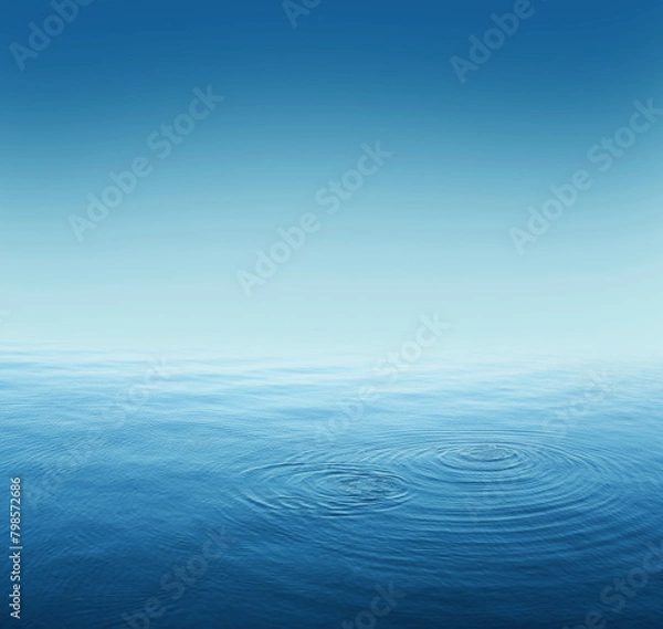 Obraz  Blue  water background