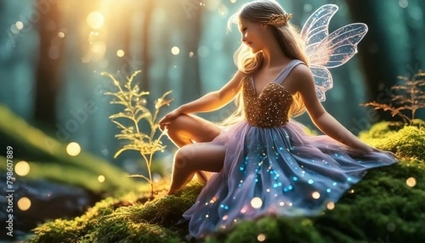 Obraz 幻想的な森の妖精