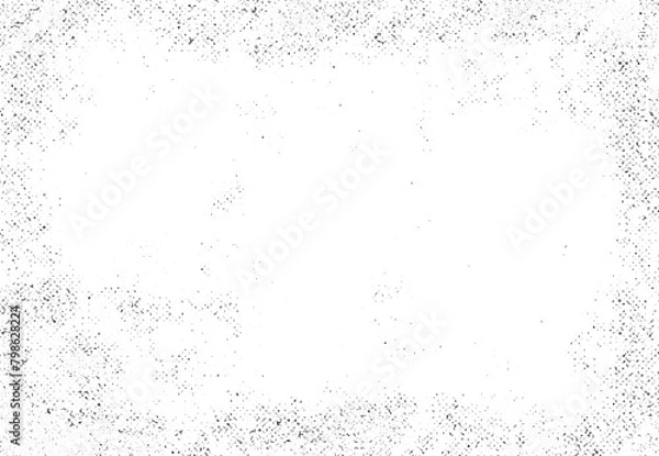 Fototapeta Distressed black texture. Distress Overlay Texture. Subtle grain texture overlay. White background on cement floor texture.	