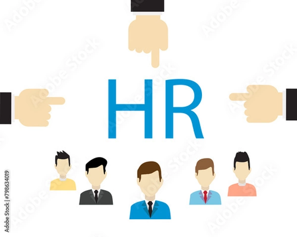 Obraz human resource management concept and functions