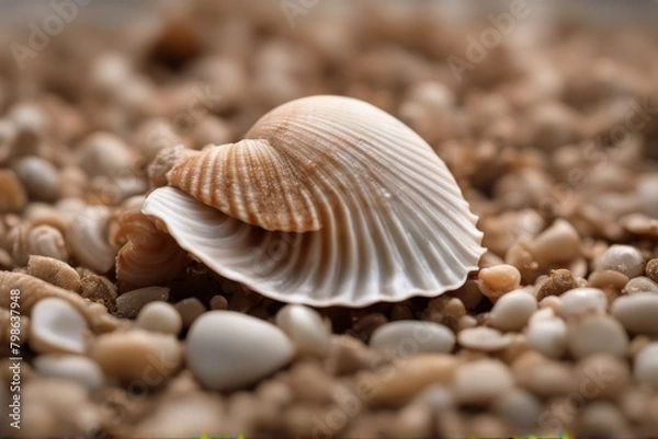 Fototapeta 'sea shell isolated white beach object spa oceanic souvenir cut-out background decoration aquatic nobody decor1 shape echinoderm empty marin seashell nature single'