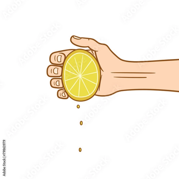 Fototapeta lemon squeeze