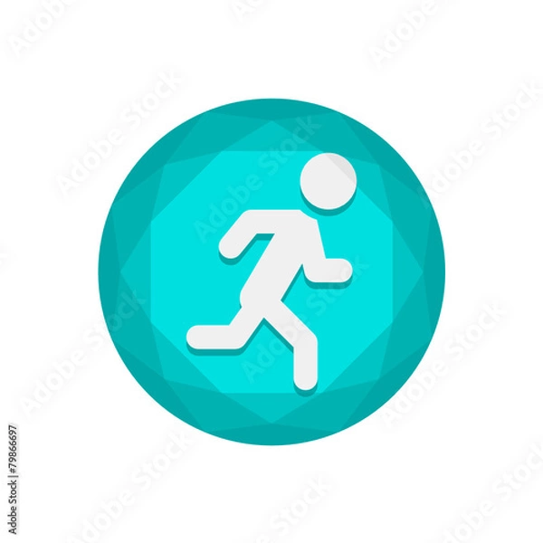 Fototapeta Vector Diamond Button