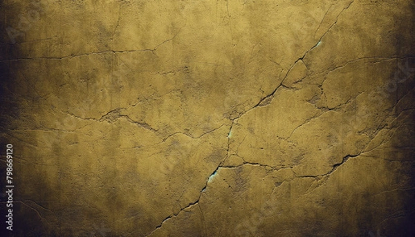 Fototapeta 壁　暗い　ひび　ひび割れた壁　背景　コンクリート　古い　