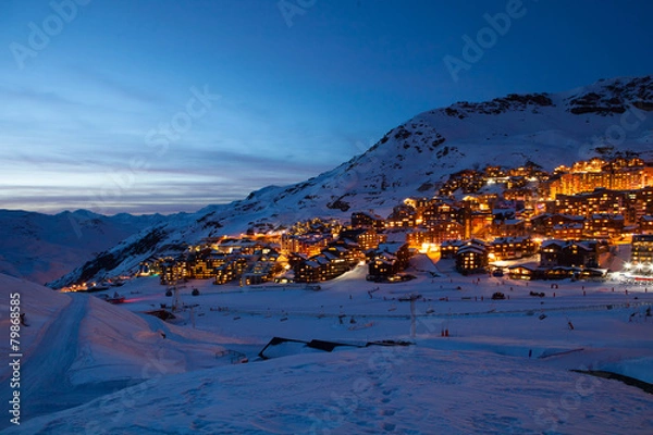 Obraz Val Thorens by night