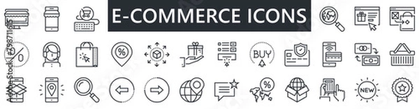 Obraz E-COMMERCE icons