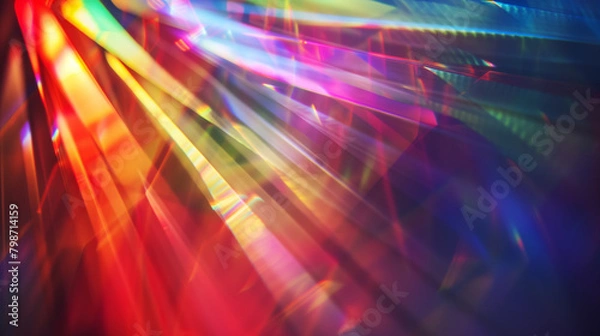 Obraz Rainbow prism light abstract background