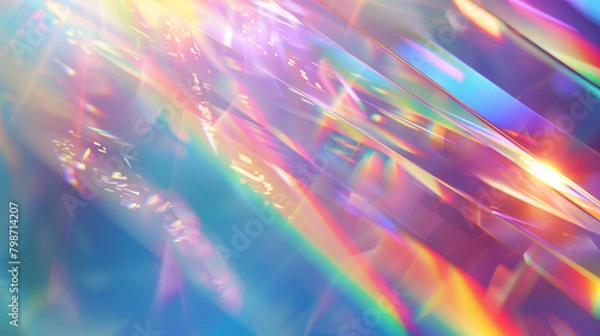 Obraz Rainbow prism light abstract background