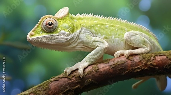Fototapeta profile portrait of a chameleon Chamaeleonidae UHD WALLPAPER