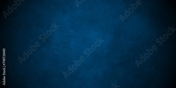 Fototapeta Abstract dark blue and stone grungy wall backdrop texture background. Blank black concrete texture surface background. dark texture chalk board and black board background.