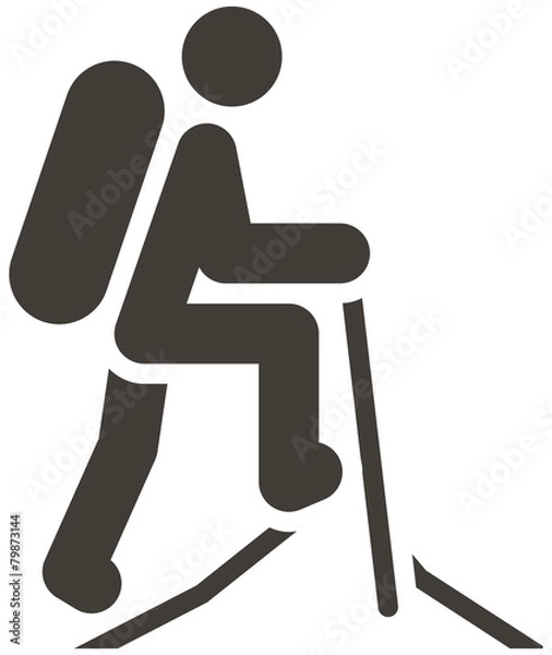 Obraz mountaineering icon