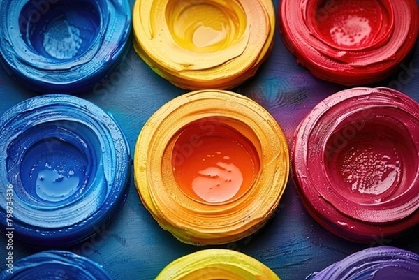 Fototapeta Abstract circles colorful background wallpaper design images