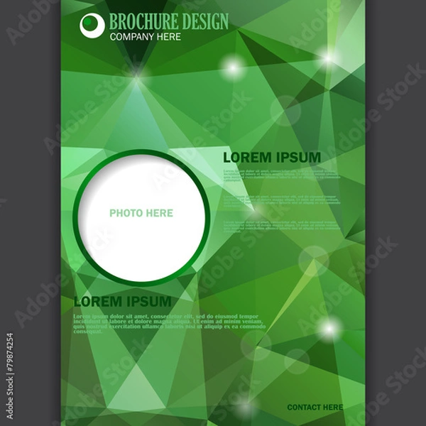 Obraz Vector presentation of business poster