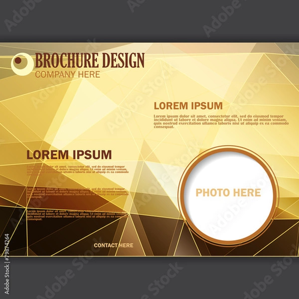 Obraz Vector presentation of business poster