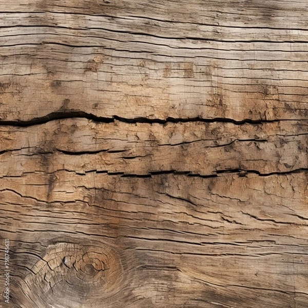 Fototapeta Time-Worn Patina of Old Wood Texture Panoramic