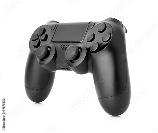 Fototapeta video game controller isolated on white background
