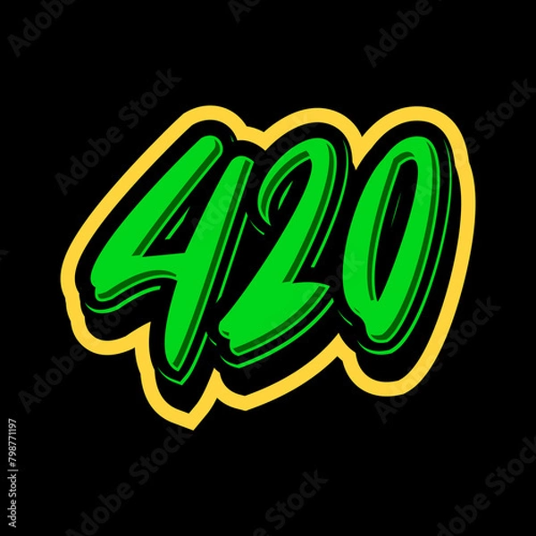 Fototapeta 420 DESIGN FOR CANNABIS WEED