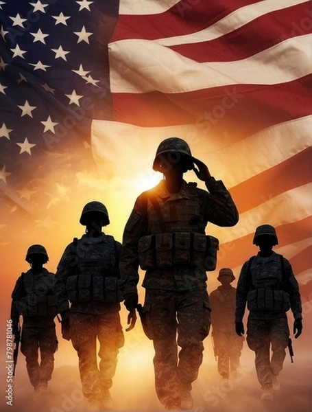 Obraz memorial day background