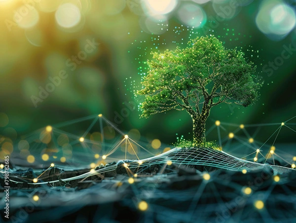 Obraz New technology green concept