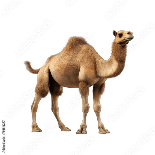 Fototapeta 3d rendering of camel on white background