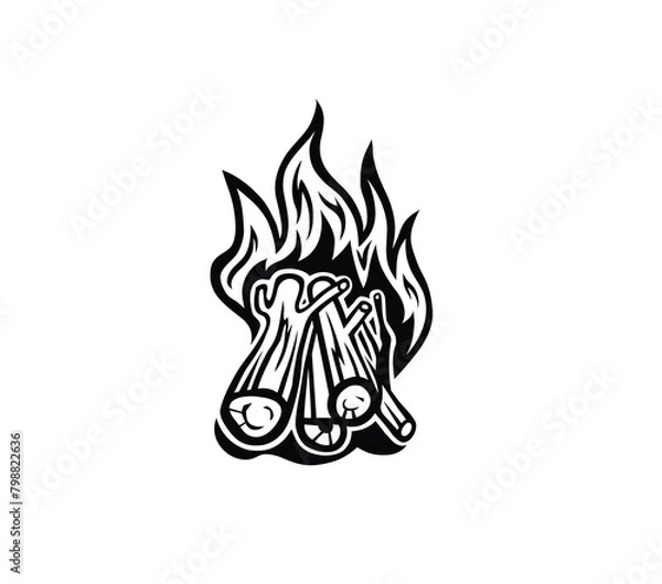 Obraz Bonfire Icon, art vector design