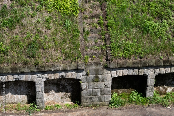 Obraz 日本軍施設　煉瓦造り　砲台跡