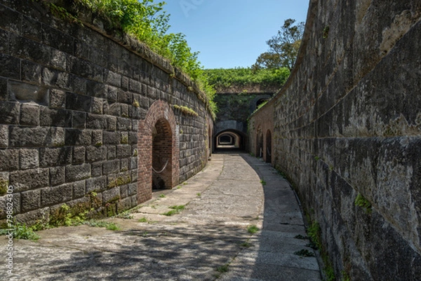 Obraz 日本軍施設　煉瓦造り　砲台跡