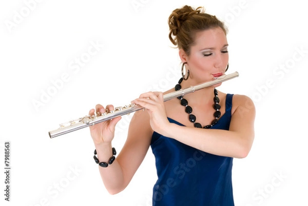Obraz Attractive flautist