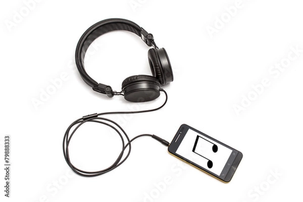 Obraz Music on smartphone