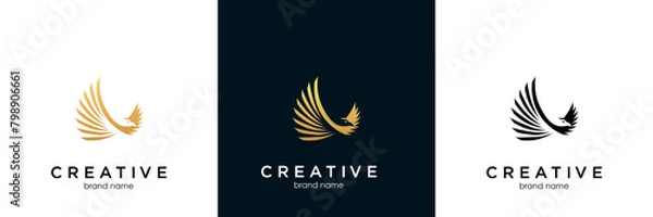 Obraz Eagle Bird Logo Vector Template. Business Logo Concept