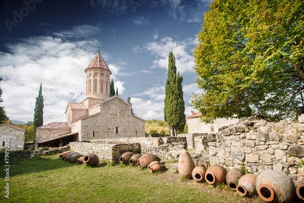 Obraz Wino w klasztorze Georgia