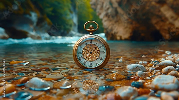 Obraz watch on the map