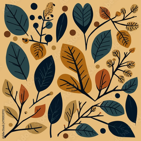 Fototapeta leaves background art high