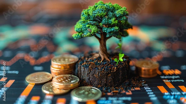 Fototapeta tree in the garden