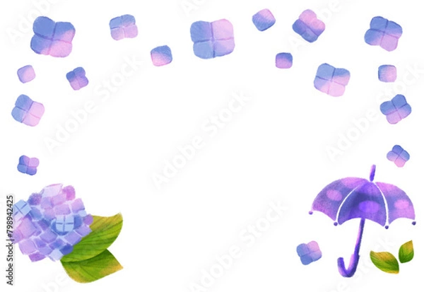 Obraz 紫陽花のフレーム