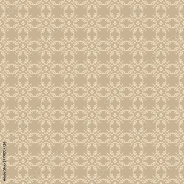 Fototapeta Knitted background pattern wallpaper knitting decorative