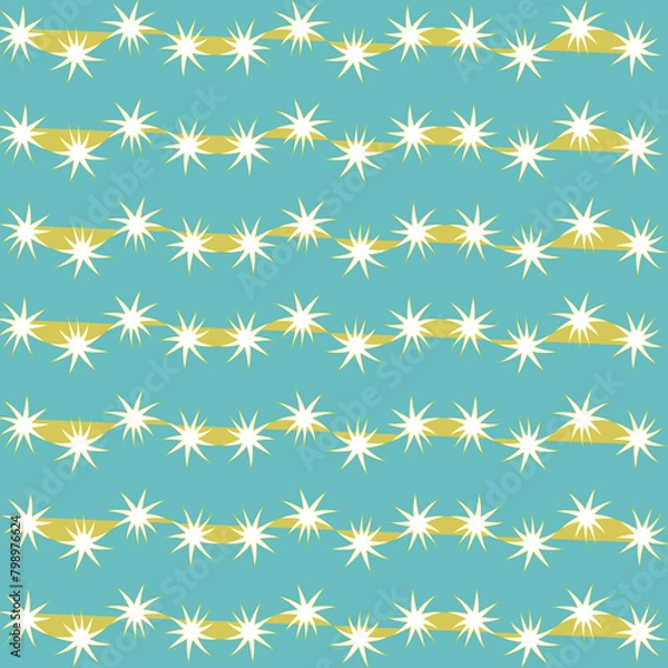 Obraz Hintergrundmuster Stern, mintgrün 