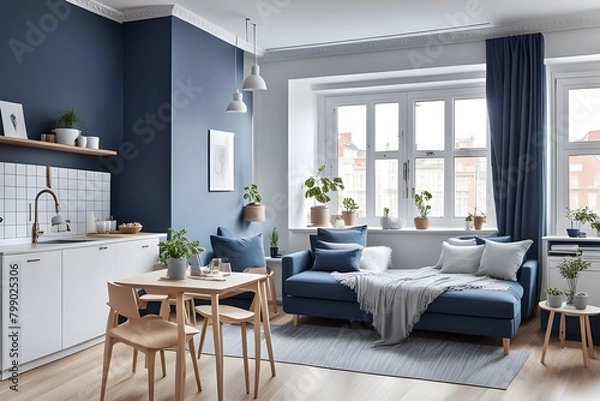 Fototapeta apartment with stylish design