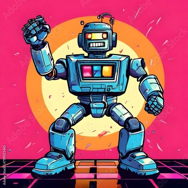 Obraz cartoon style animated