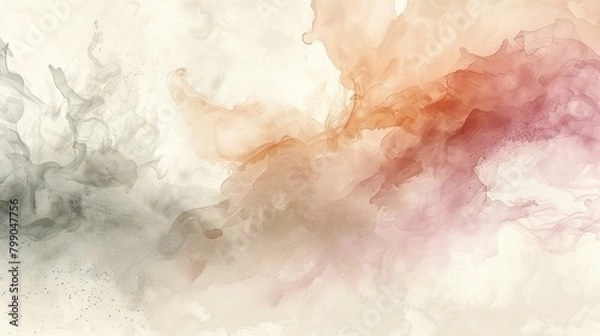 Obraz Delicate and ethereal, this abstract painting captures the beauty of the natural world. Soft, muted colors and swirling shapes create a sense of peace and tranquility.