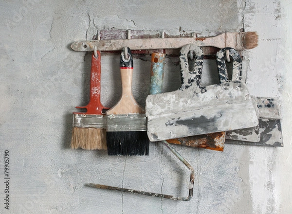 Fototapeta Training tool plasterer - painter