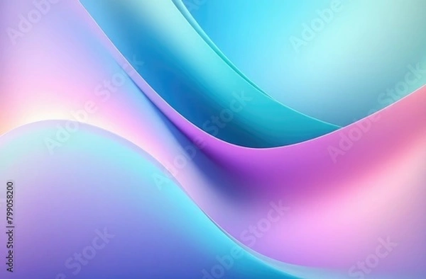 Fototapeta Abstract background with smooth lines in pastel colors for text	