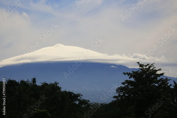 Obraz mount hood state clouds lenticular