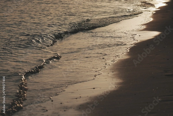 Obraz footprints on the beach