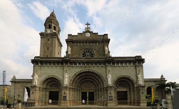 Fototapeta Manila Cathedral in Intramuros, Philippines