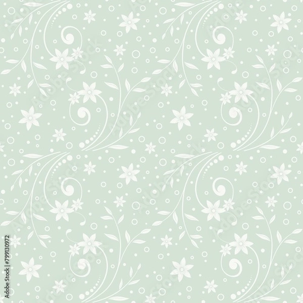 Fototapeta seamless pattern with flowers