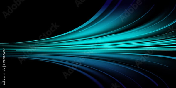 Fototapeta  blue speed abstract technology background