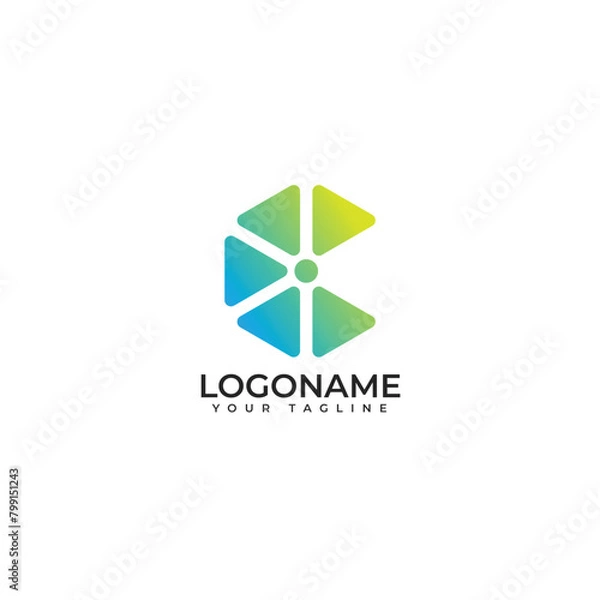Fototapeta Initial letter C Logo Concept with Nature Fruit vibe or vitamin C  Orange Fruit Logo vector