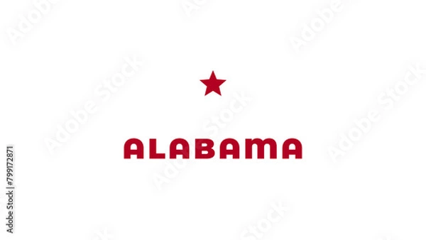 Fototapeta alabama state