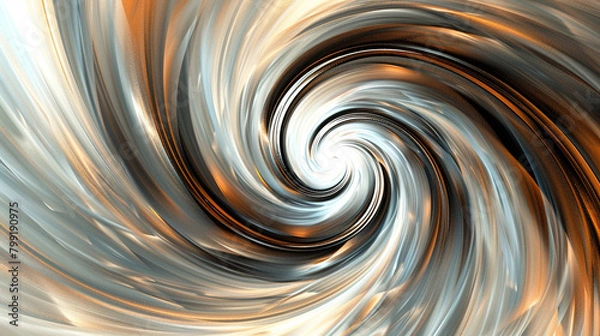 Fototapeta A swirling pattern of burnt sienna and cool grey, set against a white background, mimicking a high-quality HD photograph.